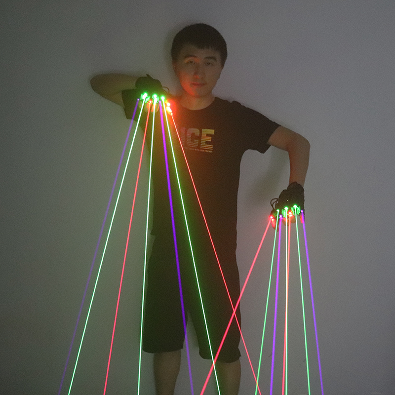 Industrial Laser Projector - Green Red Blue Laser Gloves With