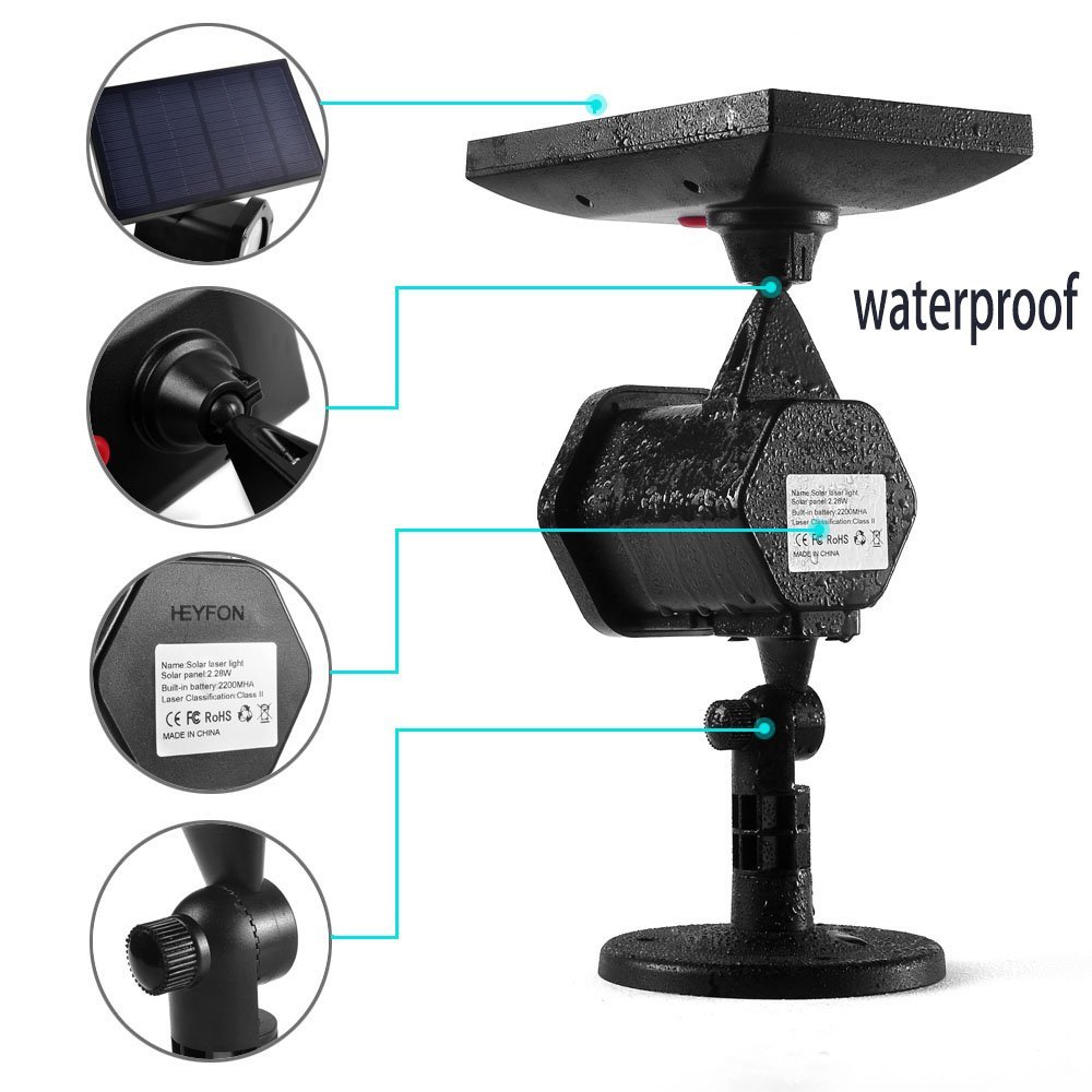 6W LED Solar Landscape Lightin - Industrial Laser Projector 评论和价格