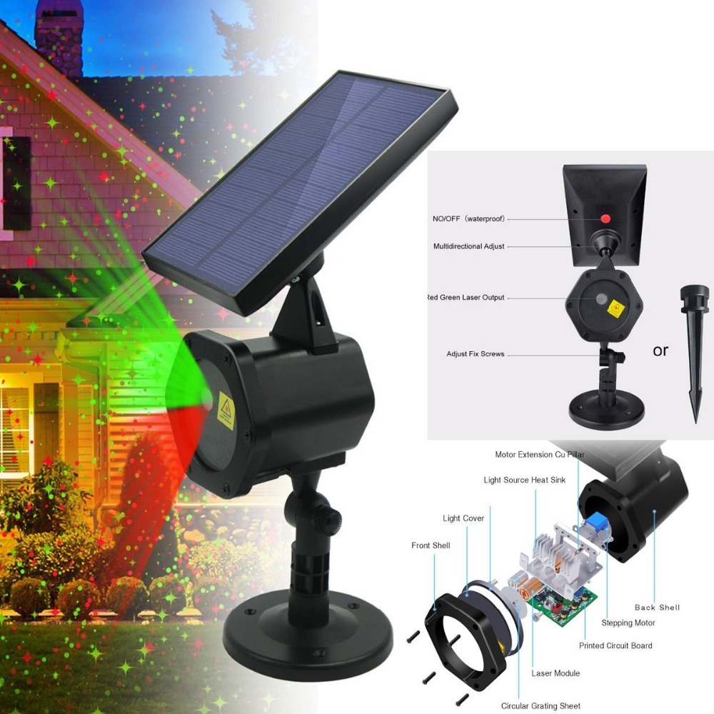 6W LED Solar Landscape Lightin - Industrial Laser Projector 评论和价格