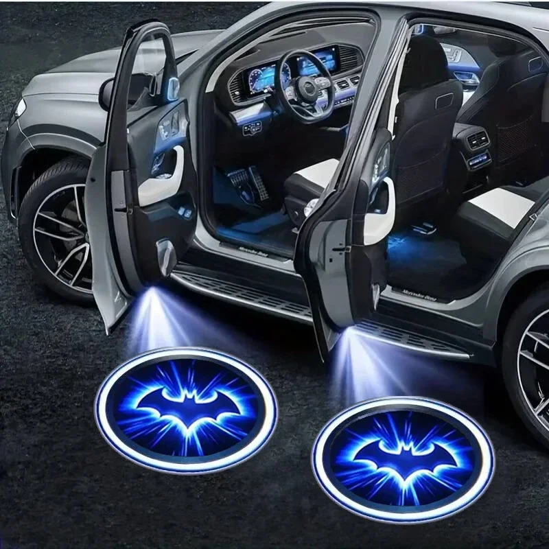 2PC Wireless Car Bat Logo Door - Industrial Laser Projection 评论和价格