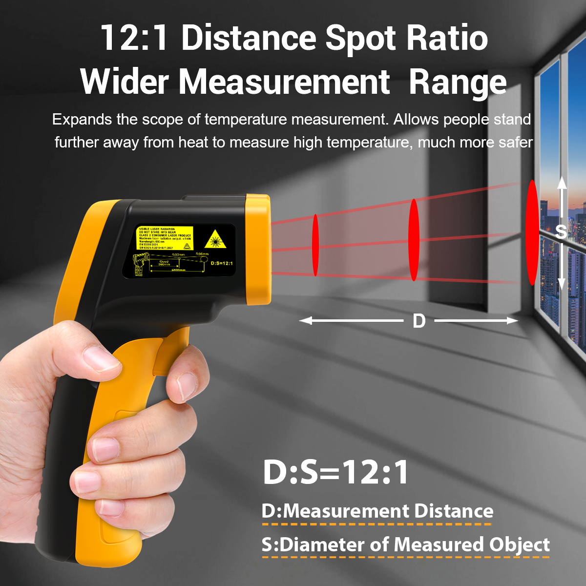 LAOLAU JD 16 Infrared Thermome - Industrial Laser Temperature 评论和价格