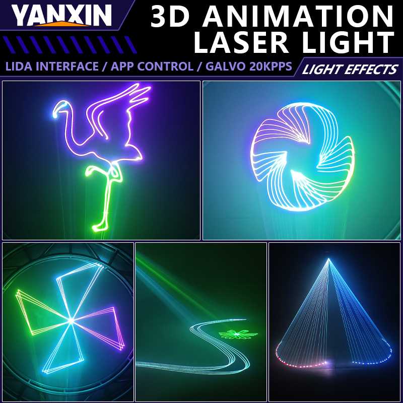 6W RGB Animation Laser Light P - Industrial Laser Projector 评论和价格