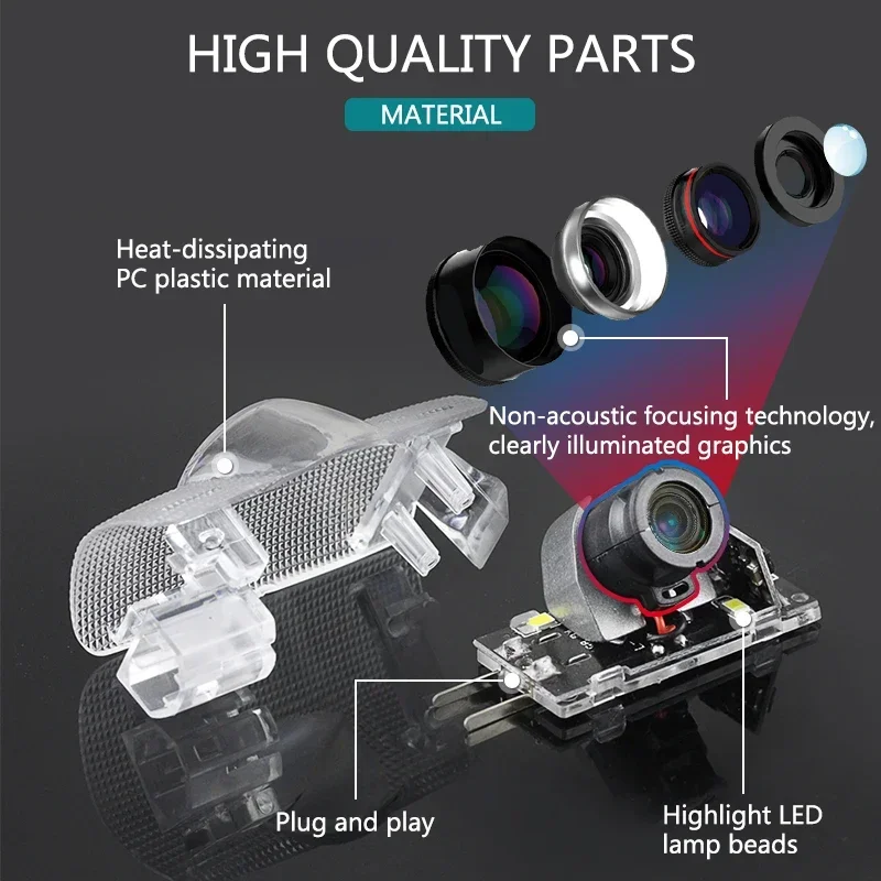 2Pcs LED Car Door Laser Projec - Industrial Laser Projection 评论和价格
