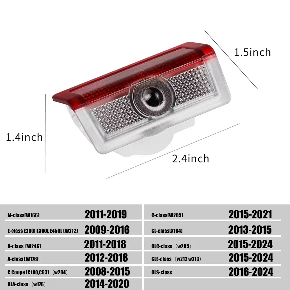 2/4PCS automotive LED welcome  - Industrial Laser Projection 评论和价格