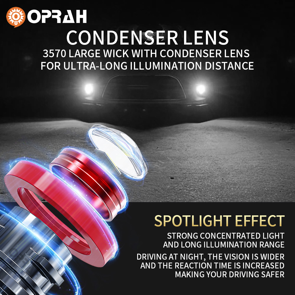 Oprah 2pc Laser Lens H7 Led Fo - Industrial Laser Projection 评论和价格