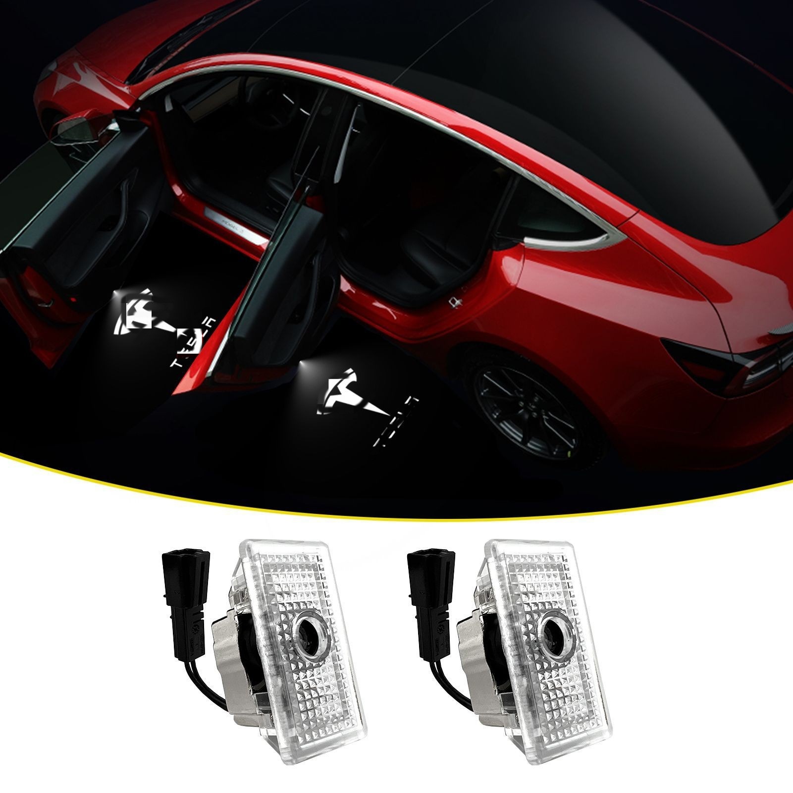 2/4pcs Car Door LED Logo Proje - Industrial Laser Projection 评论和价格