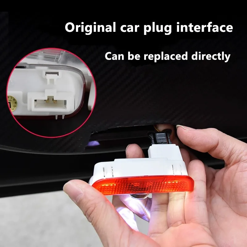 2PCS Car Door Emblem LED Light - Industrial Laser Projection 评论和价格