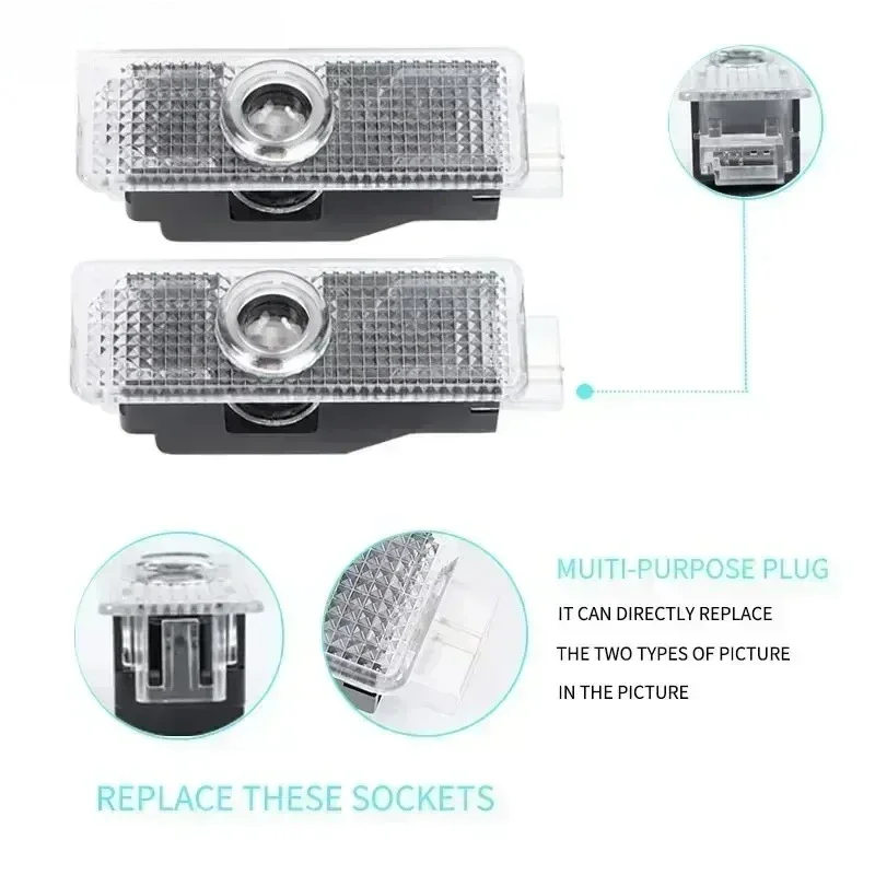 2/4Pcs Car Door Welcome LED Pr - Industrial Laser Projection 评论和价格