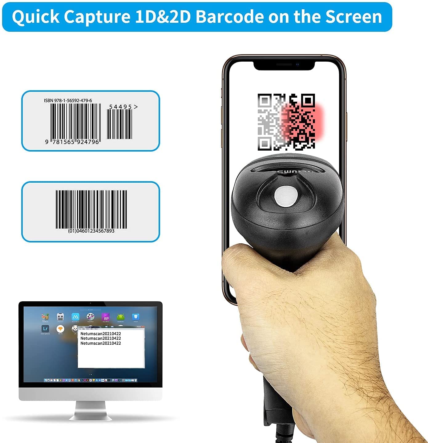 NETUM L5 Wired 2D Barcode Scan - Industrial Laser Beam 评论和价格