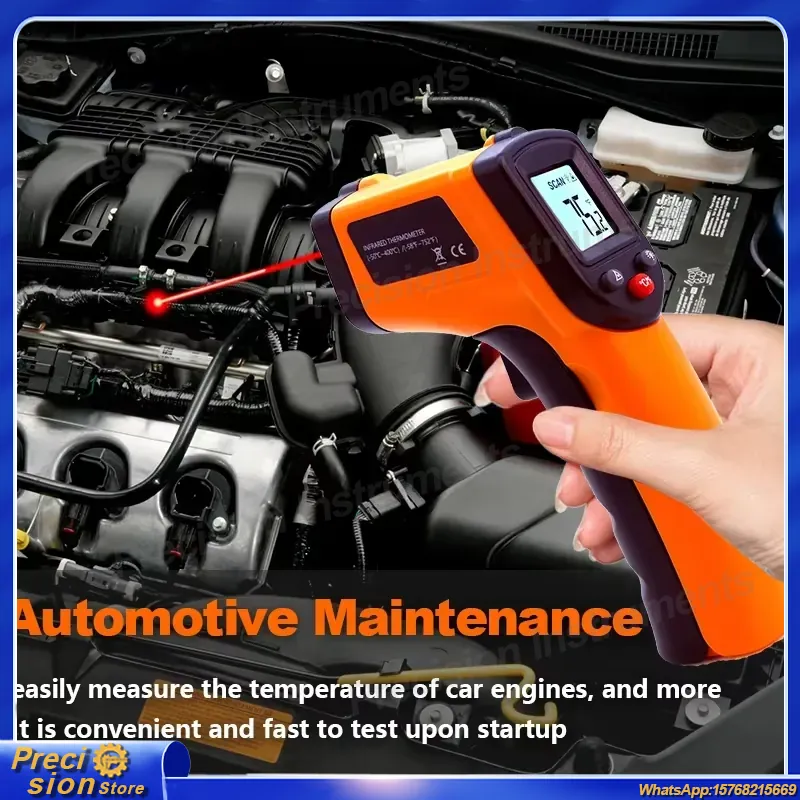 Infrared Thermometer Gun Non C - Industrial Laser Temperature 评论和价格